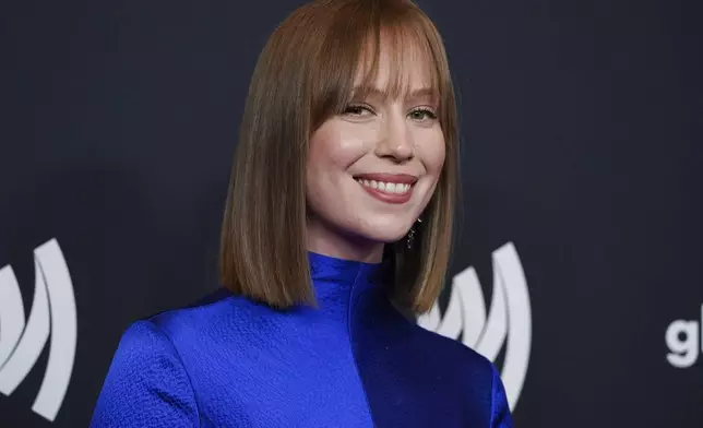 Hannah Einbinder arrives at the 36th annual GLAAD Media Awards on Thursday March 27, 2025, at the Beverly Hilton Hotel in Beverly Hills, Calif. (Photo by Jordan Strauss/Invision/AP)