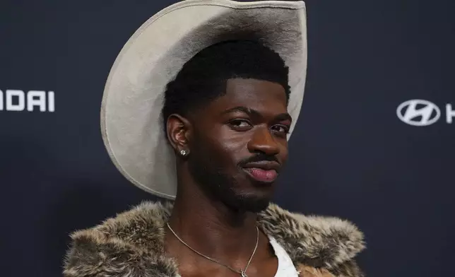 Lil Nas X arrives at the 36th annual GLAAD Media Awards on Thursday March 27, 2025, at the Beverly Hilton Hotel in Beverly Hills, Calif. (Photo by Jordan Strauss/Invision/AP)