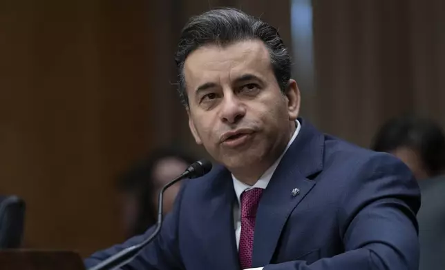 Martin Makary nominated to serve as Commissioner of Food and Drugs at the Department of Health and Human Services, testifies before the Senate Committee on Health, Education, Labor and Pensions on Capitol Hill Thursday, March 6, 2025, in Washington. (AP Photo/Jose Luis Magana)