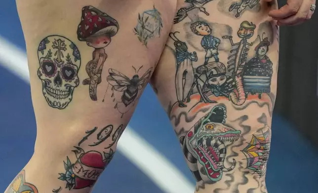 Chase Jackson, of the United States, competes in the women's Shot Put final during the World Athletics Indoor Championships in Nanjing, China, Friday, March 21, 2025. (AP Photo/Dar Yasin)