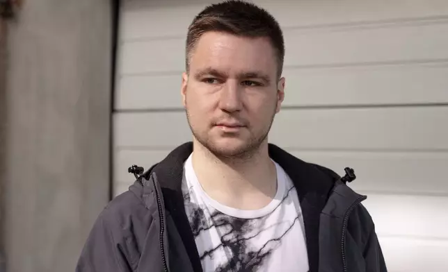 Lucas Sielaff poses for a photo in Bad Bibra, Germany, Thursday, March 20, 2025. (AP Photo/Stella Weiss)