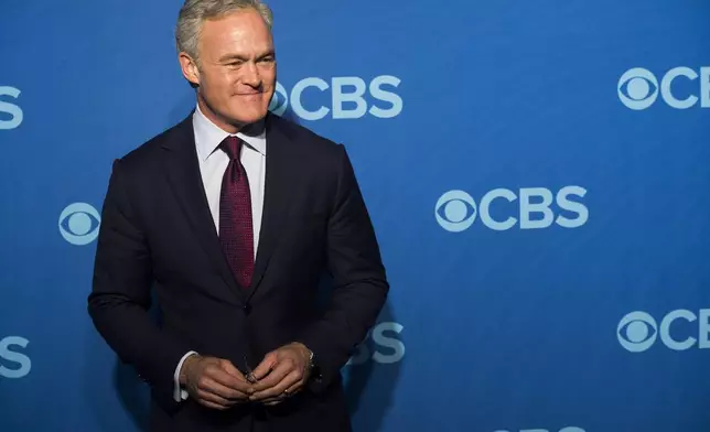 FILE - Scott Pelley, anchor of "CBS Evening News," at the CBS Upfront in New York, May 15, 2013. (Photo by Charles Sykes/Invision/AP, File)