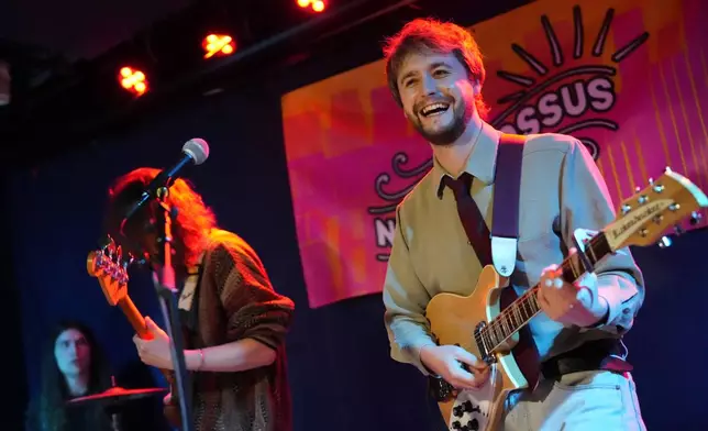 The band Mellt perform during The New Colossus Festival on Friday, March 7, 2025, in New York. (Photo by Charles Sykes/Invision/AP)