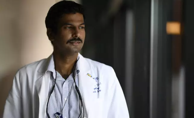 Alexander Daniel, DDS, photographed at the Johns Hopkins Outpatient Center, Friday, Feb. 28, 2025, in Baltimore. (AP Photo/Nick Wass)