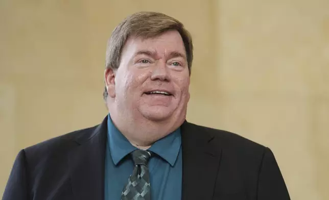 Lamont McClure, Democratic Northampton County Executive, speaks during an event announcing his campaign to run for the Pennsylvania's 7th Congressional District, in Easton, Pa., Thursday, Feb. 27, 2025. (AP Photo/Matt Rourke)
