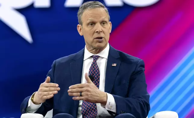 FILE - Rep. Scott Perry, R-Pa., speaks during the Conservative Political Action Conference, CPAC 2024, in Oxon Hill, Md., Feb. 22, 2024. (AP Photo/Jose Luis Magana, File)