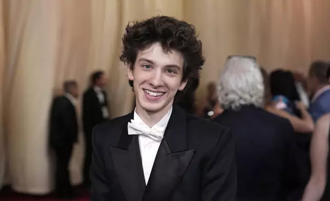 Mark Eydelshteyn arrives at the Oscars on Sunday, March 2, 2025, at the Dolby Theatre in Los Angeles. (AP Photo/John Locher)