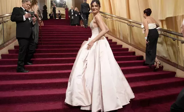 Monica Barbaro arrives at the Oscars on Sunday, March 2, 2025, at the Dolby Theatre in Los Angeles. (AP Photo/John Locher)