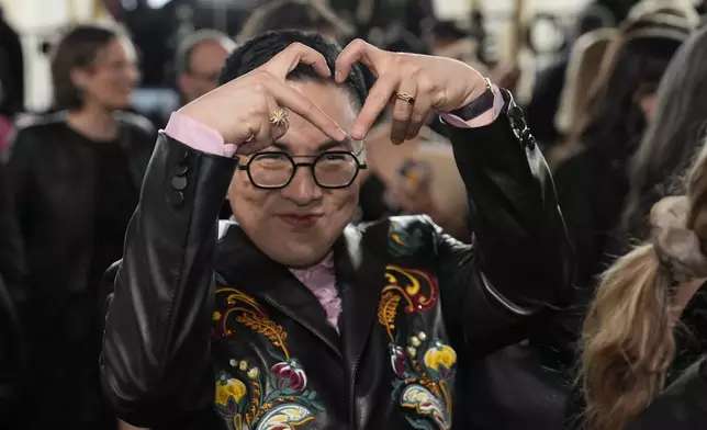 Bowen Yang arrives at the Oscars on Sunday, March 2, 2025, at the Dolby Theatre in Los Angeles. (AP Photo/John Locher)