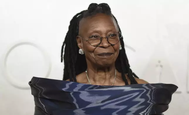 Whoopi Goldberg arrives at the Oscars on Sunday, March 2, 2025, at the Dolby Theatre in Los Angeles. (Photo by Richard Shotwell/Invision/AP)