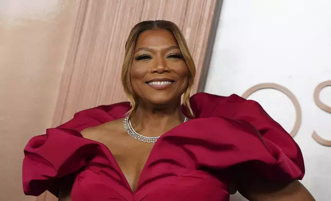 Queen Latifah arrives at the Oscars on Sunday, March 2, 2025, at the Dolby Theatre in Los Angeles. (Photo by Jordan Strauss/Invision/AP)