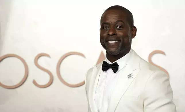 Sterling K. Brown arrives at the Oscars on Sunday, March 2, 2025, at the Dolby Theatre in Los Angeles. (AP Photo/Jae C. Hong)