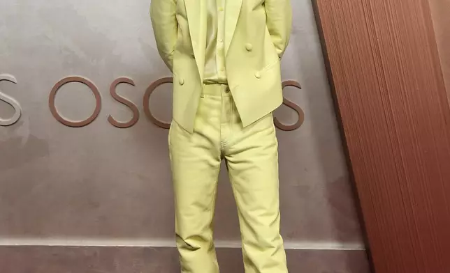 Timothee Chalamet arrives at the Oscars on Sunday, March 2, 2025, at the Dolby Theatre in Los Angeles. (Photo by Richard Shotwell/Invision/AP)
