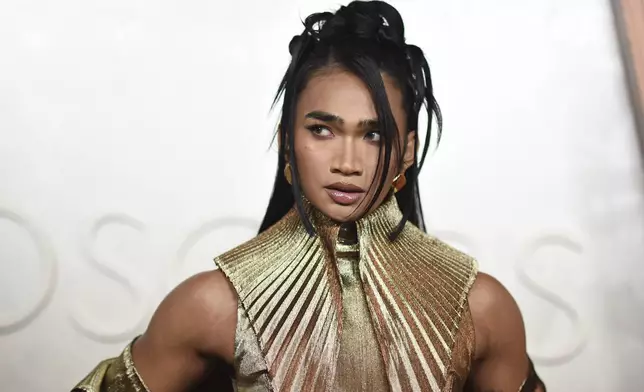 Bretman Rock arrives at the Oscars on Sunday, March 2, 2025, at the Dolby Theatre in Los Angeles. (Photo by Richard Shotwell/Invision/AP)