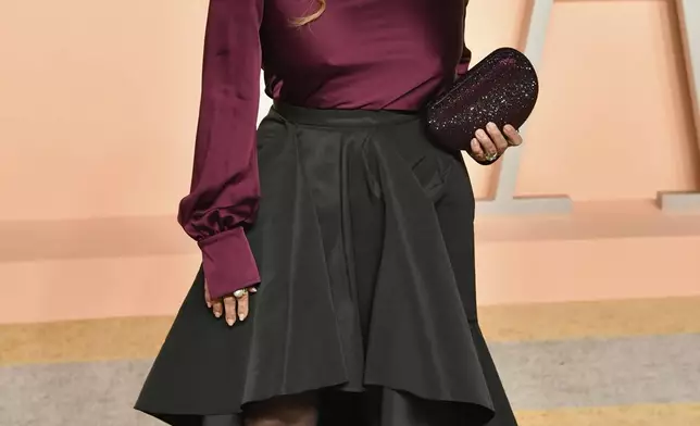 Debbie Allen arrives at the Vanity Fair Oscar Party on Sunday, March 2, 2025, at the Wallis Annenberg Center for the Performing Arts in Beverly Hills, Calif. (Photo by Evan Agostini/Invision/AP)