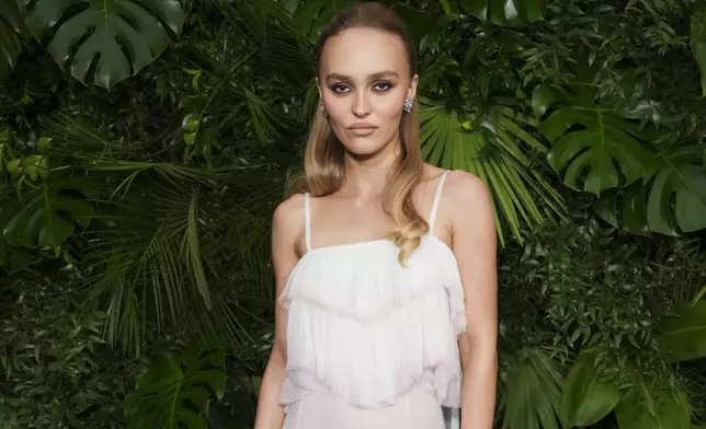 Lily-Rose Depp arrives at Chanel's 16th Annual Pre-Oscar Awards Dinner on Saturday, March 1, 2025, at The Beverly Hills Hotel in Beverly Hills, Calif. (Photo by Jordan Strauss/Invision/AP)