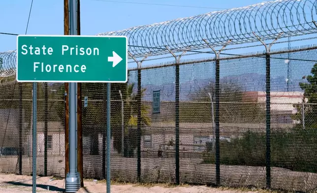 The Arizona State Prison is shown Wednesday, March 19, 2025 in Florence, Ariz. where inmate Aaron Brian Gunches was executed. (AP Photo/Darryl Webb)