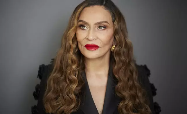 Tina Knowles poses for a portrait on Tuesday, April 22, 2025, in New York. (Photo by Matt Licari/Invision/AP)