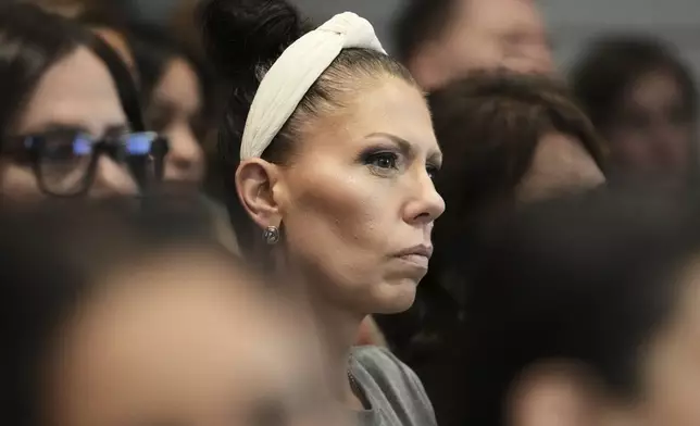 Keely Roberts listens to Judge Victoria A. Rossetti during the sentencing hearing for Robert E. Crimo III., at the Lake County Courthouse, in Waukegan, Ill., Wednesday, April 23, 2025. (AP Photo/Nam Y. Huh, Pool)