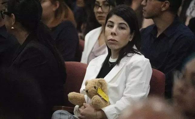 Family members await the start of the sentencing for Patrick Crusius, the Walmart mass shooter, at the Enrique Moreno County Courthosue in El Paso, Texas, on April 21, 2025. (Omar Ornelas/Pool Photo via AP)