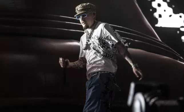 Yeat performs during the first weekend of the Coachella Valley Music and Arts Festival at the Empire Polo Club on Friday, April 11, 2025, in Indio, Calif. (Photo by Amy Harris/Invision/AP)