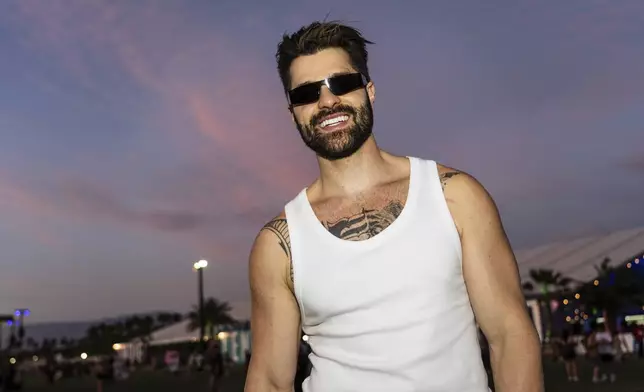 Alok poses during the first weekend of the Coachella Valley Music and Arts Festival at the Empire Polo Club on Saturday, April 12, 2025, in Indio, Calif. (Photo by Amy Harris/Invision/AP)