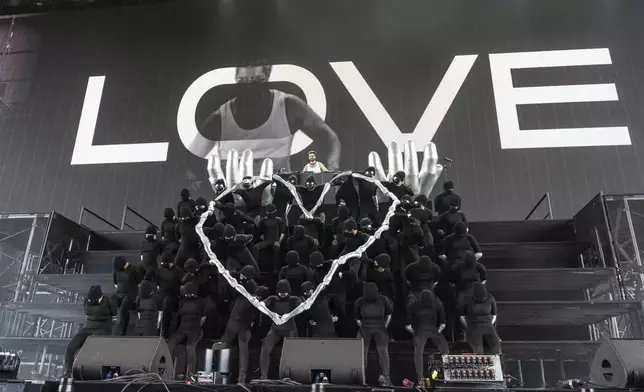 Alok performs during the first weekend of the Coachella Valley Music and Arts Festival at the Empire Polo Club on Saturday, April 12, 2025, in Indio, Calif. (Photo by Amy Harris/Invision/AP)