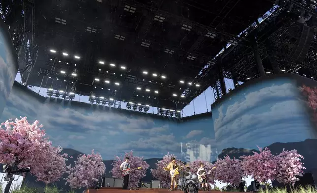 beabadoobee performs during the first weekend of the Coachella Valley Music and Arts Festival at the Empire Polo Club on Sunday, April 13, 2025, in Indio, Calif. (Photo by Amy Harris/Invision/AP)