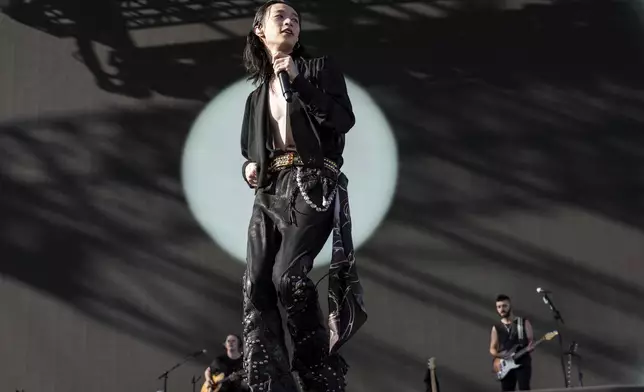 Keshi performs during the first weekend of the Coachella Valley Music and Arts Festival at the Empire Polo Club on Sunday, April 13, 2025, in Indio, Calif. (Photo by Amy Harris/Invision/AP)