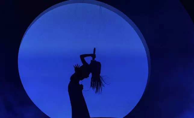 Maria Zardoya of The Marías performs during the first weekend of the Coachella Valley Music and Arts Festival at the Empire Polo Club on Friday, April 11, 2025, in Indio, Calif. (Photo by Amy Harris/Invision/AP)