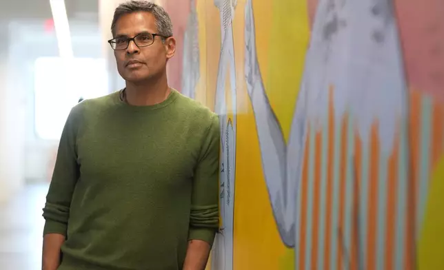 Nick Turner, president of the Vera Institute of Justice, poses for a portrait in their office, Thursday, April 17, 2025, in New York. (AP Photo/Pamela Smith)