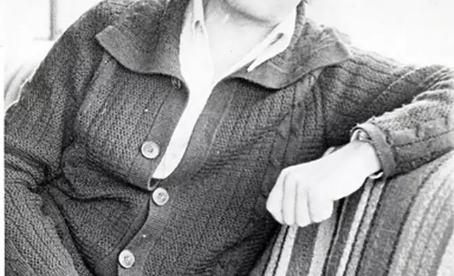 FILE - Mario Vargas Llosa is interviewed at his home in Lima, Peru in 1978. (AP Photo/Hank Ackerman, File)