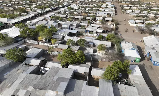 General view part of Kakuma refugee camp in Turkana county, Kenya, Saturday, Feb. 15, 2025. (AP Photo/Jackson Njehia)