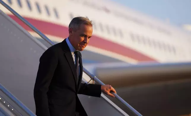 FILE - Canada's Prime Minister Mark Carney arrives in Paris on March 17, 2025. (Sean Kilpatrick/The Canadian Press via AP, File)