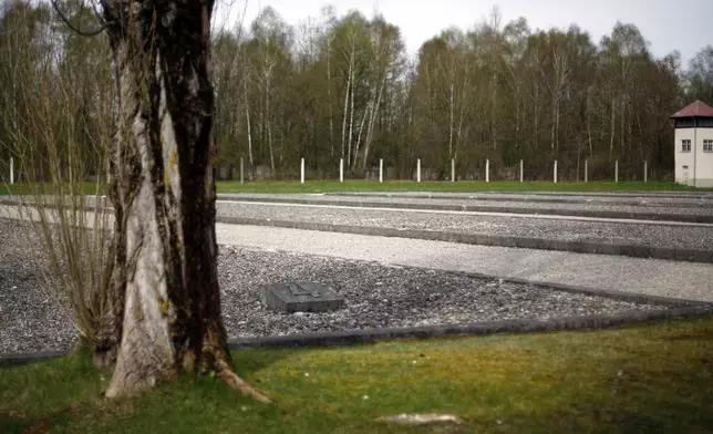 FILE — Stone fields mark the barracks of former concentration camp where more than 43,000 persons were murdered and over 200,000 were imprisoned during the Nazis' terror reign from 1933-1945 in Dachau, Germany, April 16, 2015. (AP Photo/Matthias Schrader, File)