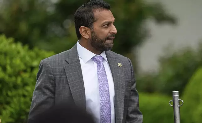 FBI director Kash Patel arrives on the South Lawn of the White House before President Donald Trump and first lady Melania Trump participate in the White House Easter Egg Roll Monday, April 21, 2025, in Washington. (AP Photo/Alex Brandon)