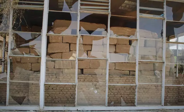 Windows of Sudan National Museum, the home to the country's largest artifacts that date to different eras of Sudanese history, are shattered after nearly two years of war between the army and paramilitary Rapid Support Forces (RSF), in Khartoum, Sudan, Thursday, April 3, 2025. (AP Photo/Khaled Abd Al Gader)