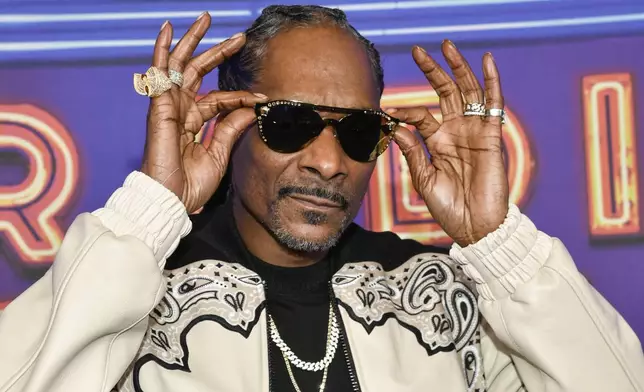 FILE - Snoop Dogg attends the SNL50: The Homecoming Concert at Radio City Music Hall on Friday, Feb. 14, 2025, in New York. (Photo by Evan Agostini/Invision/AP, File)