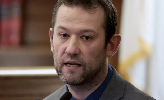 Ian Wiffin, a digital intelligence expert, with Celebrite, testifies under direct examination by special prosecutor Hank Brennan during Karen Read's murder retrial in Norfolk Superior Court in Dedham, Mass., Monday April 28, 2025. (Pat Greenhouse/The Boston Globe via AP, Pool)