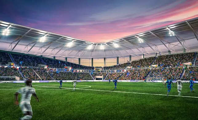 Venice, 22 April 2025. New Stadium unveiled for Venezia, designed by Populous.