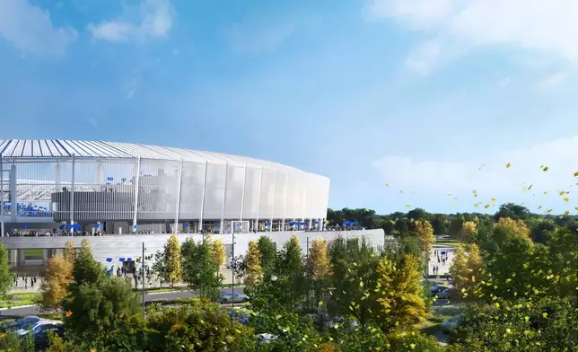 Venice, 22 April 2025. New Stadium unveiled for Venezia, designed by Populous.