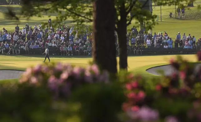Nicolai Hojgaard, Denmark, walks on the second hole during the first round at the Masters golf tournament, Thursday, April 10, 2025, in Augusta, Ga. (AP Photo/Matt Slocum)