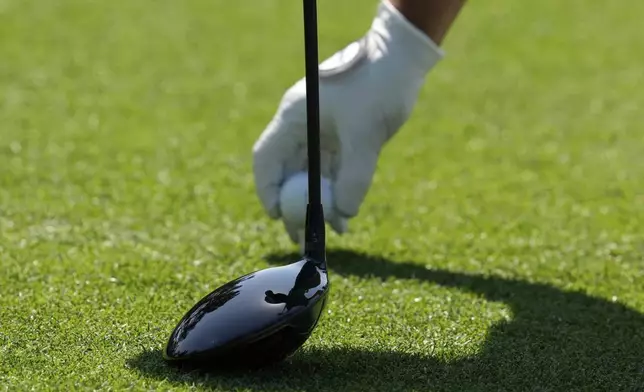 Brian Harman tees it up on the ninth hole during the first round at the Masters golf tournament, Thursday, April 10, 2025, in Augusta, Ga. (AP Photo/Ashley Landis)