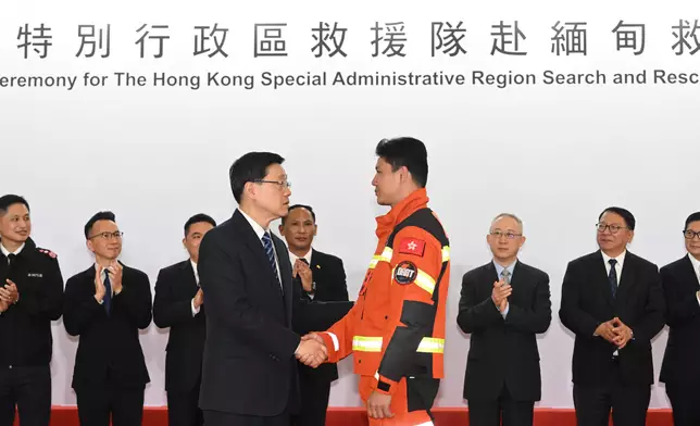 HKSAR search and rescue team returns from Myanmar to Hong Kong  Source: HKSAR Government Press Releases