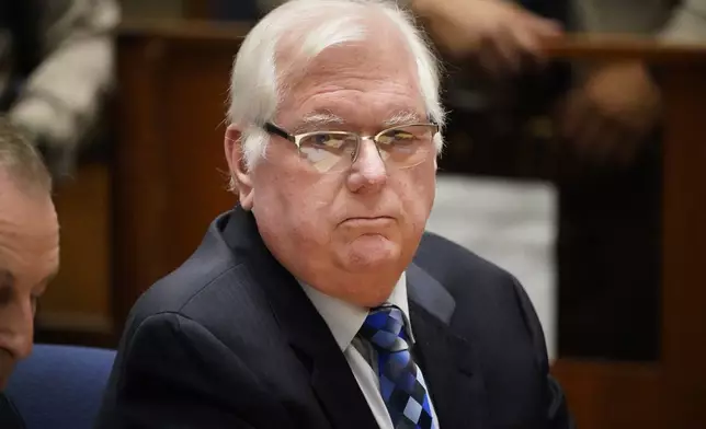 FILE - Orange County Superior Court Judge Jeffrey Ferguson appears during a hearing at the Clara Shortridge Foltz Criminal Justice Center, Aug. 15, 2023, in Los Angeles. (AP Photo/Damian Dovarganes, Pool, File)