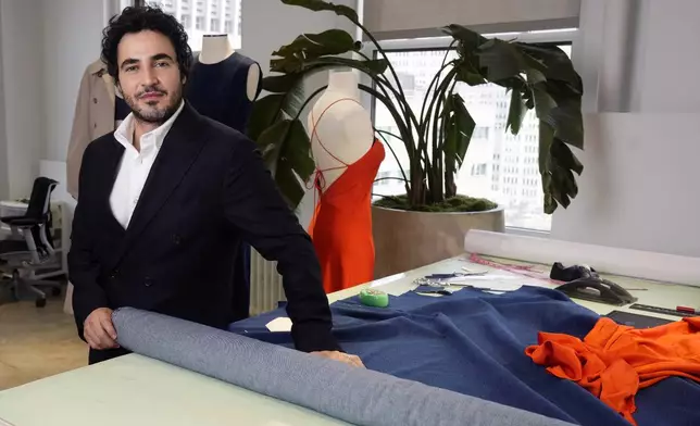 Designer Zac Posen poses for a portrait at the Gap corporate office on Tuesday, March 25, 2025, in New York. (Photo by Charles Sykes/Invision/AP)