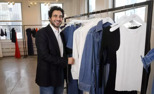 Designer Zac Posen poses for a portrait at the Gap corporate office on Tuesday, March 25, 2025, in New York. (Photo by Charles Sykes/Invision/AP)