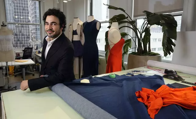 Designer Zac Posen poses for a portrait at the Gap corporate office on Tuesday, March 25, 2025, in New York. (Photo by Charles Sykes/Invision/AP)