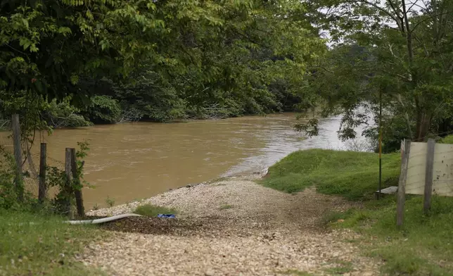 FILE - The riverbank where hundreds of migrants used to disembark daily, after crossing the Darien Gap on their journey north to the United States, in Lajas Blancas, Panama, April 6, 2025. (AP Photo/Matias Delacroix, File)