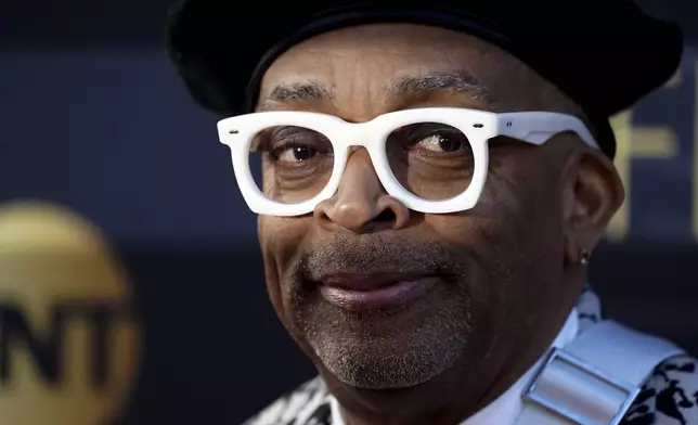 Spike Lee arrives at the 50th AFI Life Achievement Award tribute to Francis Ford Coppola on Saturday, April 26, 2025, at the Dolby Theatre in Los Angeles. (Photo by Jordan Strauss/Invision/AP)